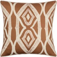 Cape Ikat Reversible Cushion - Rust / Polyester - image 1