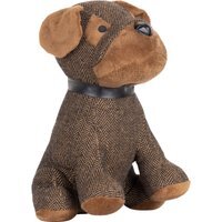 Herringbone Dog Door Stop - Brown - image 1