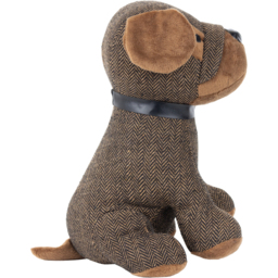 Herringbone Dog Door Stop - Brown - thumbnail 5