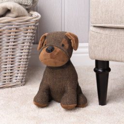Herringbone Dog Door Stop - Brown - thumbnail 4