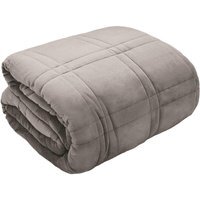 Velour Weighted Blanket - Silver / 200cm