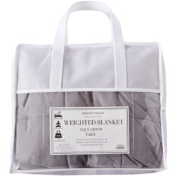 Quilted Weighted Blanket - Silver Grey / 180cm - thumbnail 3