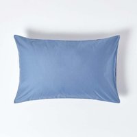 1000 Thread Count Egyptian Cotton Housewife Pillowcase - Airforce Blue / 74cm / 48cm - thumbnail 1