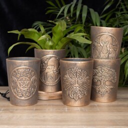 Bronze Effect Terracotta Plant Pot with Motif - Hare - thumbnail 3