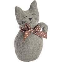 16 x 25cm Jasper the Cat Door Stop Grey - Grey - image 1
