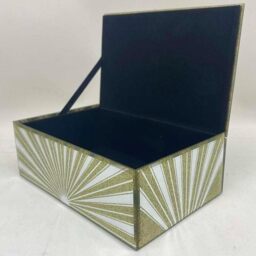 Eaglewiz Glitter SunRays Glass Mirrored Jewellery Box - Gold - thumbnail 4
