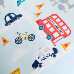 Road Trip Kids Bedding Duvet Cover Set - Blue / Single - thumbnail 2