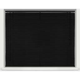 25mm Plastic Venetian Blind - Black / 105cm / 210cm - thumbnail 2