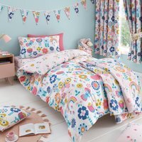 Flower Garden Kids Bedding Duvet Cover Set - Pink / Double - image 1