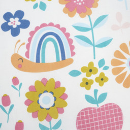Flower Garden Kids Bedding Duvet Cover Set - Pink / Double - thumbnail 3
