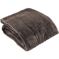 Alpine Faux Fur Throw - Taupe / 200cm