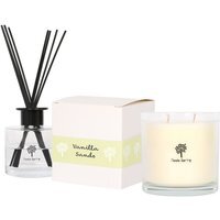 Soy Wax Scented Candle and Diffuser Set - 400g - Vanilla Sands