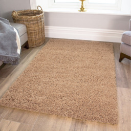 Soft Value Deep Shaggy Pile Rug - Oatmeal / 270 x 180cm - thumbnail 3