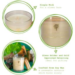 Pack of 3 Soy Wax Scented Candles - Green Pomelo & Passion Fruit - thumbnail 5