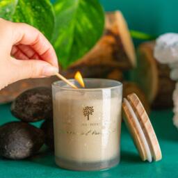 Pack of 3 Soy Wax Scented Candles - Green Pomelo & Passion Fruit - thumbnail 3