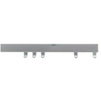Silver Fineline Aluminium Curtain Track - Silver / 480cm