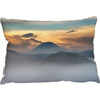 View Of Mount Bromo In Morning Time Outdoor Cushion Outdoor Cushion - Grey - thumbnail 1