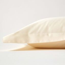Homescapes Organic Egyptian Cotton Pillowcase, Oxford Style - Cream - thumbnail 5