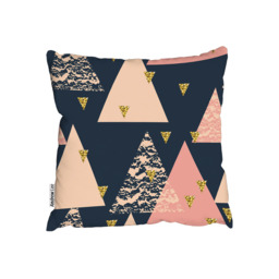 Triangle Pattern Outdoor Cushion - Pink / 60cm - thumbnail 2