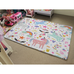 Unicorns Designer Rug - Pink / 150cm - thumbnail 2