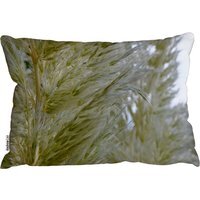 Autumn Pampas Grass Close Up Outdoor Cushion - Yellow - thumbnail 1
