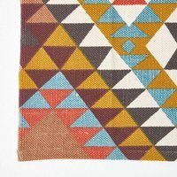 Homescapes Olso Cotton Diamond Pattern Rug - Multi Colour / 200cm - image 1