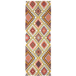 Homescapes Olso Cotton Diamond Pattern Rug - Multi Colour / 200cm - thumbnail 3