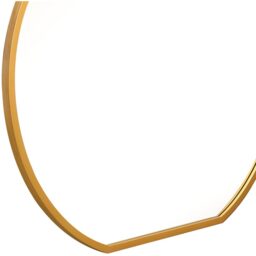 The Circulus Gold Flat Bottom Circular Wall Mirror - Gold / 120cm - thumbnail 4