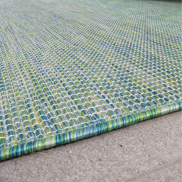 Sea Green Soft Plastic Value Indoor Outdoor Area Rug - Sea Green / 170 x 117cm - thumbnail 3