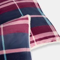 OHS Winsford Check Cushion Covers - Burgundy