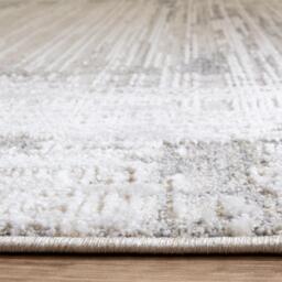 Strata Grey  Cream Sketched Border Rug - Grey / 170cm - thumbnail 2