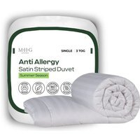 MHG Living Anti-Allergy 3 Tog Summer Duvet - White