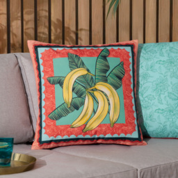 Anemone Bananas Printed Outdoor Cushion Cover - Multicolour - thumbnail 5