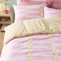 Lottie Reversible Soft Touch Duvet Cover Set - Yellow / King - image 1