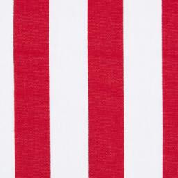 Thick Stripe Ready Made Eyelet Curtain Pair - Red - thumbnail 3
