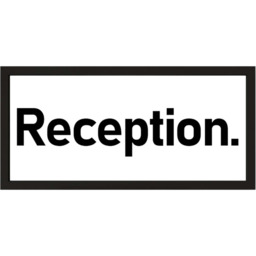 Wall Art Framed Print  Reception Sign - Black - thumbnail 2