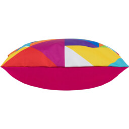 Technicolour Geometric Outdoor Cushion (Set of 4) - Pink - thumbnail 3