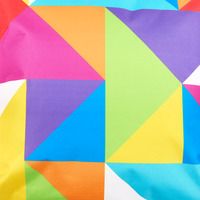 Technicolour Geometric Outdoor Cushion (Set of 4) - Pink