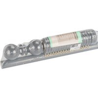 Richmond Round Finial Plain Curtain Pole - Slate Grey / 150cm - image 1