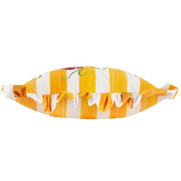 Marais Fritillaries Printed Chenille Cushion - Yellow / Polyester - thumbnail 3