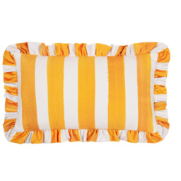 Marais Fritillaries Printed Chenille Cushion - Yellow / Polyester - thumbnail 2