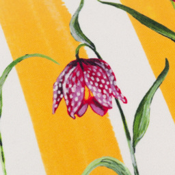 Marais Fritillaries Printed Chenille Cushion - Yellow / Polyester - thumbnail 5