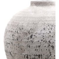 Sunvale Large Weathered Stoneware Ceramic Vase, Crackled Matt Finish 360mm - Stone