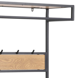 Seaford Clothes Rack - Wild Oak and Black - thumbnail 5