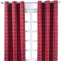 Prince Edward Tartan Ready Made Eyelet Curtain Pair - Prince Edward Tartan / 117cm - image 1