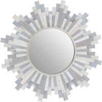 Cindy Small Gold Finish Wall Mirror - Grey - image 1