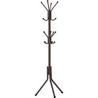 SONGMICS 175 cm Standing Hall Tree for Bedroom - Brown