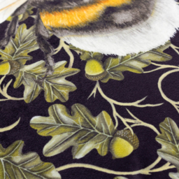 Braywick Printed Velvet Cushion - Bee / 80 Feather 20 Polyester - thumbnail 4