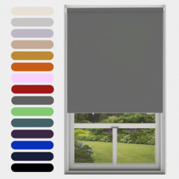 Blackout Roller Blind - Dark Grey / 160cm / 60cm - thumbnail 5