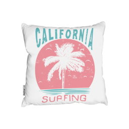 California Surfing Outdoor Cushion - Pink / 60cm - thumbnail 2
